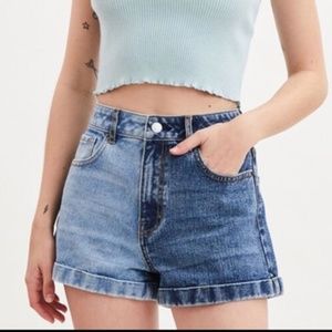 PacSun Two-Tone Mom Shorts